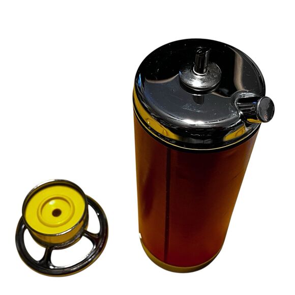 Vtg Fire Extinguisher Liquor Decanter Music Box Plays How Dry I Am Novelty MCM - Picture 5 of 14